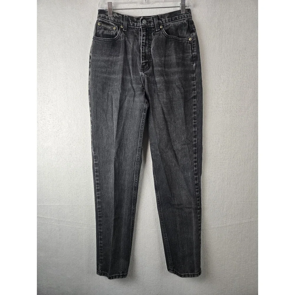 Calvin Klein Womens Jeans Size 10 High Waist Usa Cotton Black